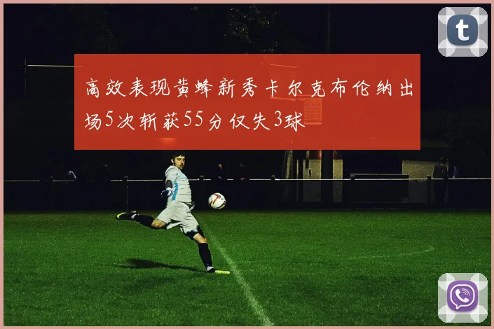 高效表现黄蜂新秀卡尔克布伦纳出场5次斩获55分仅失3球